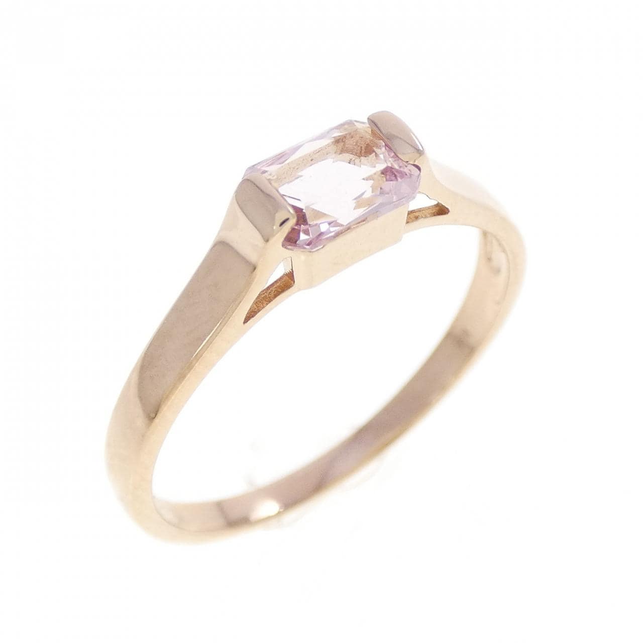 K18PG モルガナイト リング 0.40CT