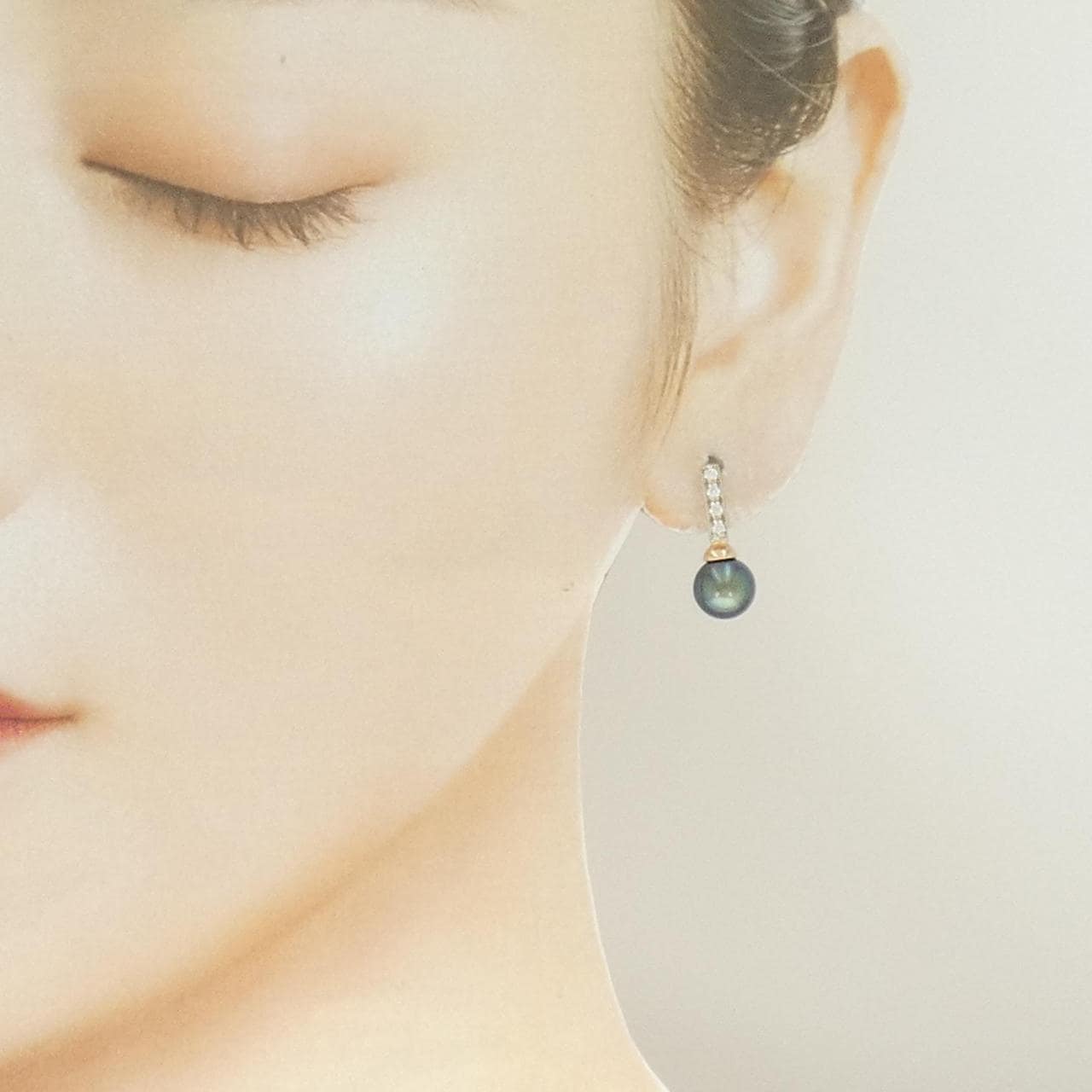 585PG/585WG アコヤパール ピアス 7.8mm