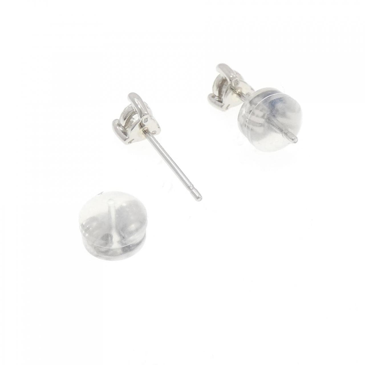 PT900 ソリティア ダイヤモンド ピアス 0.30CT