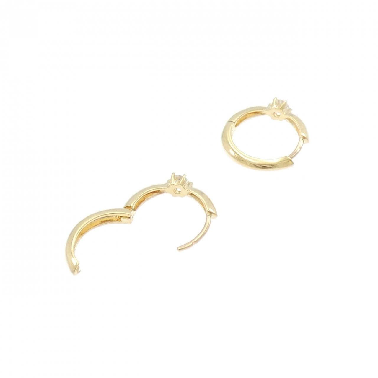 K18YG钻石耳环0.20CT