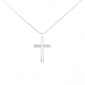 K18WG クロス ネックレス