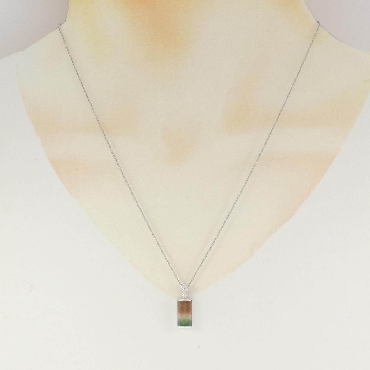K18WG トルマリン ネックレス 3.66CT