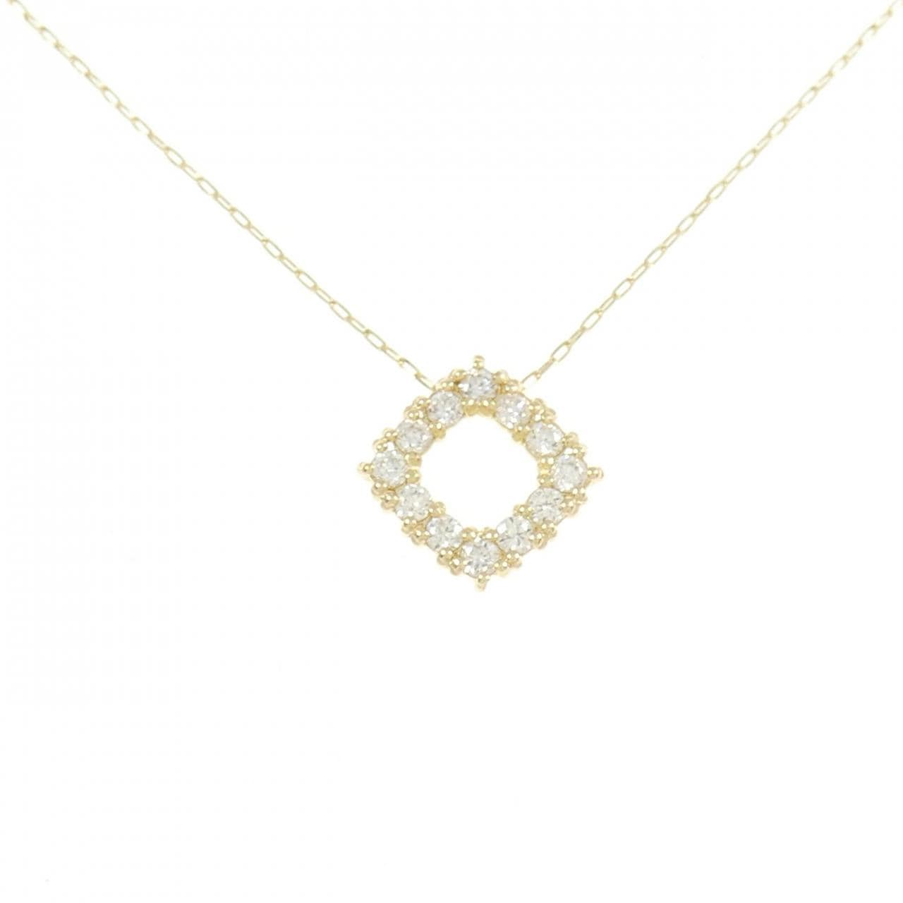 [BRAND NEW] K18YG Diamond necklace 0.20CT