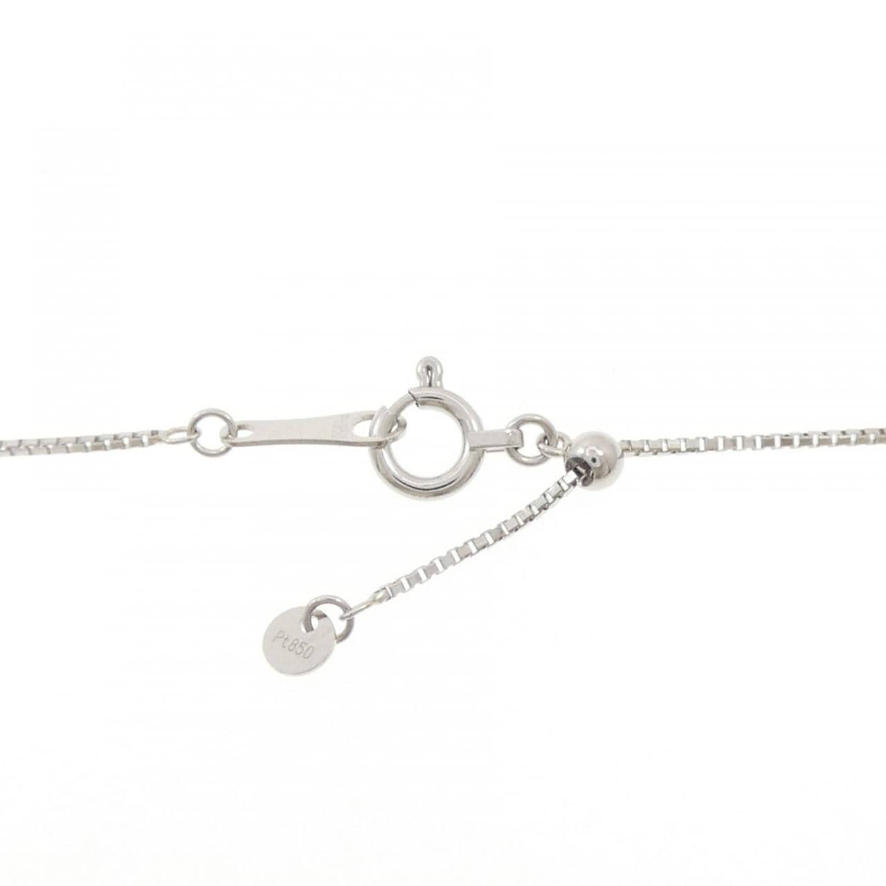 PT900/PT850 フラワー ダイヤモンド ネックレス 1.00CT