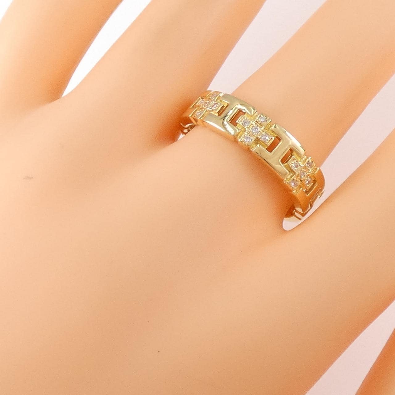 K18YG鑽石指 0.09CT