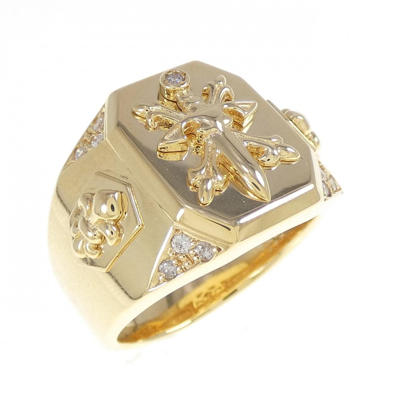 18KYG Diamond Ring 0.14CT