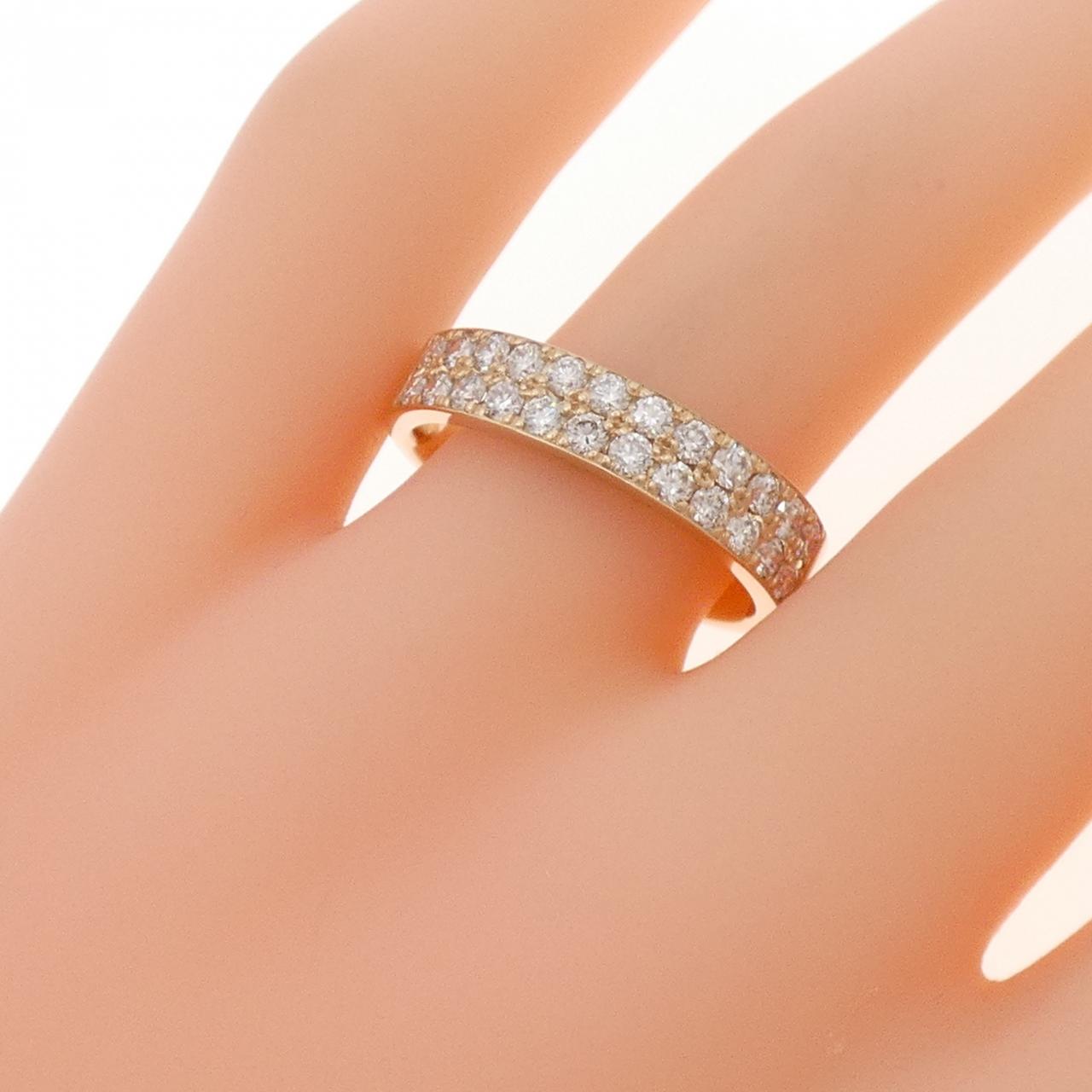 K18PG ダイヤモンド リング 0.70CT