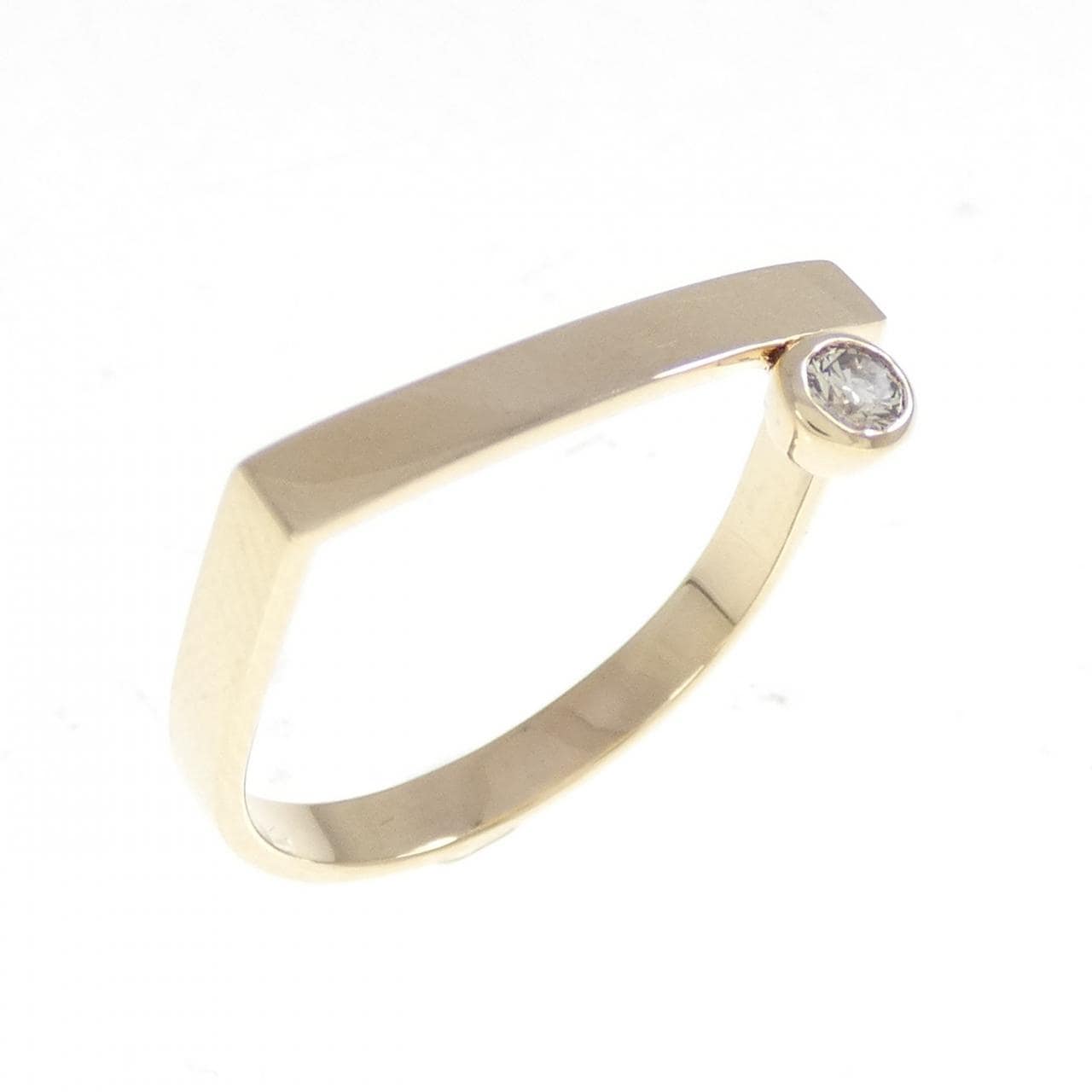 ヒロタカ ゴールドバー リング 0.06CT