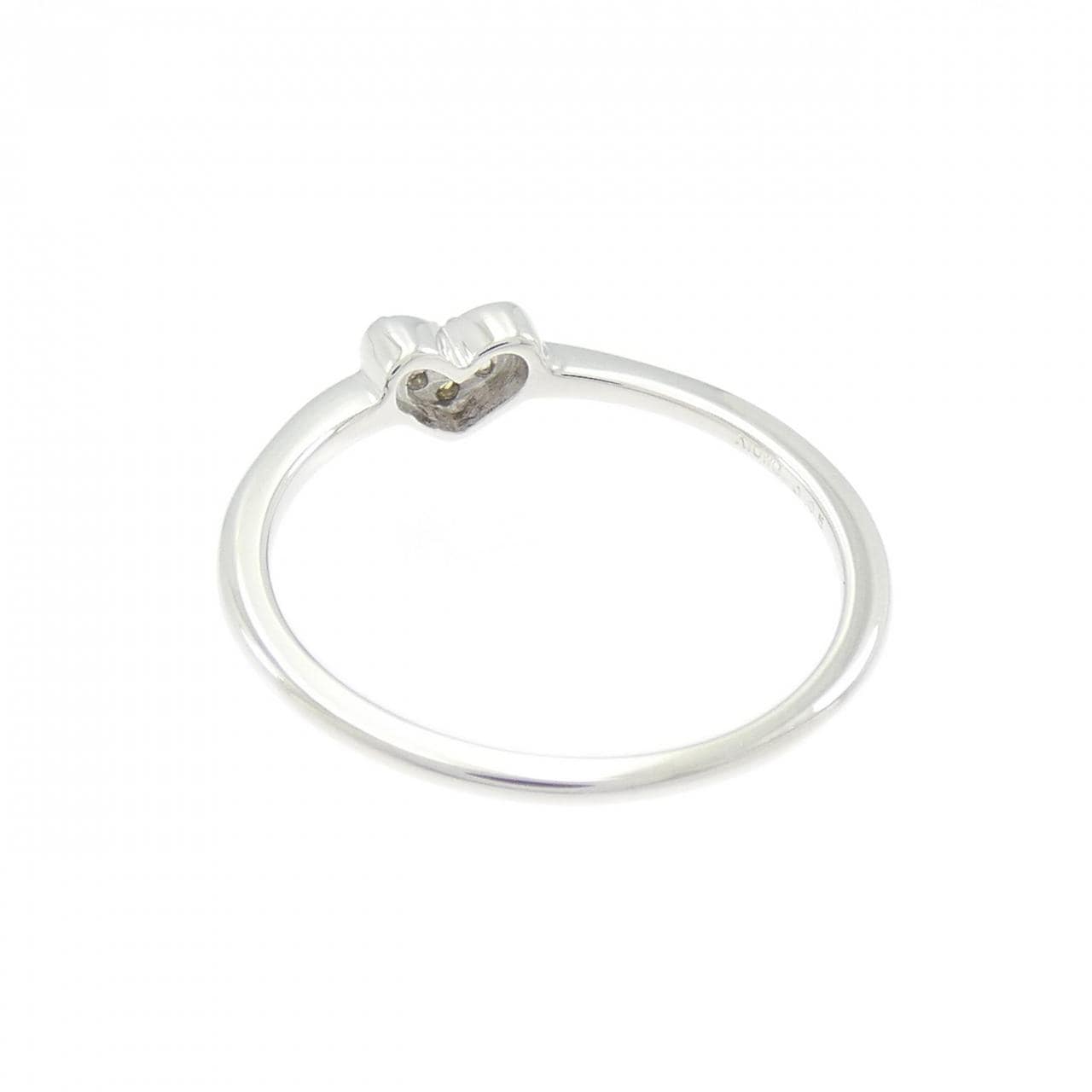 K10WG ハート ダイヤモンド リング 0.05CT