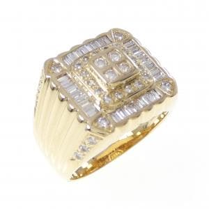 K18YG ダイヤモンド リング 0.90CT