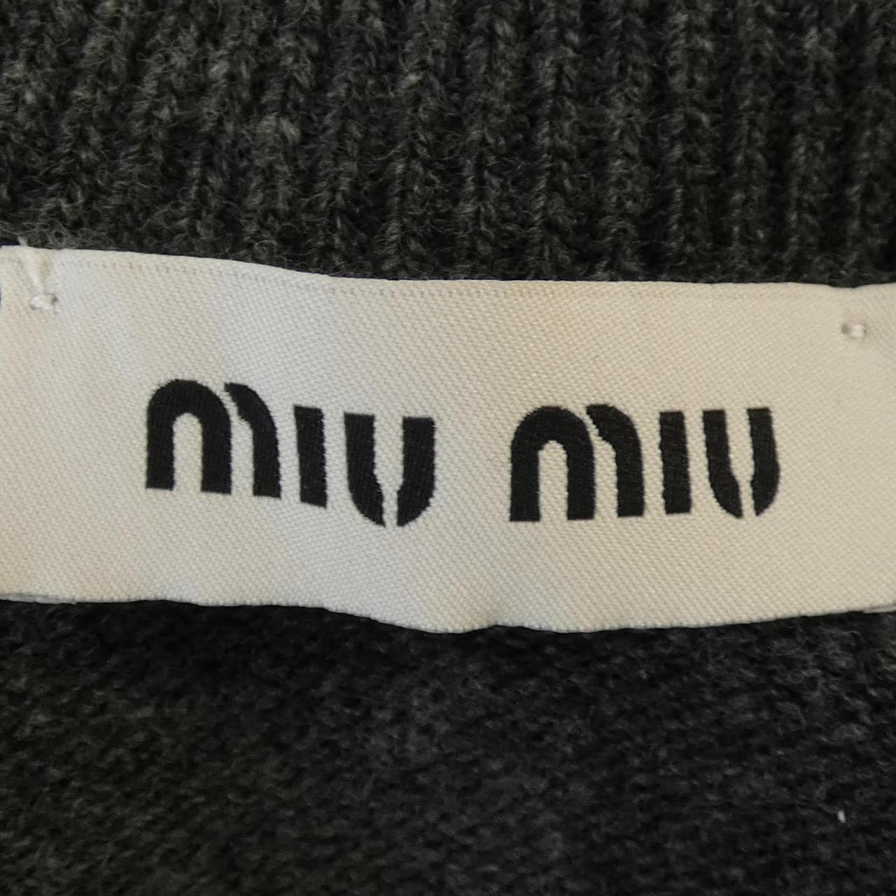 ミュウミュウ MIU MIU MIU MIU ロゴ DNA02T SOOO 13WS カーディガン