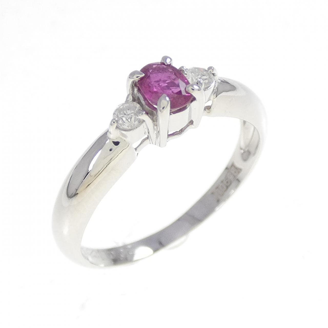 PT900 ルビー リング 0.23CT