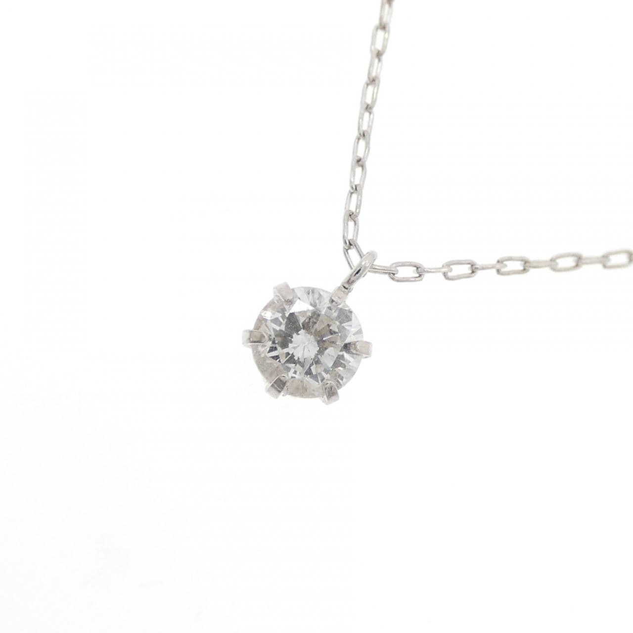 PT850 ソリティア ダイヤモンド ネックレス 0.20CT