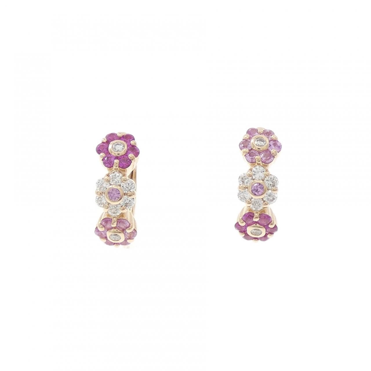 ポンテヴェキオ フラワー ピアス 0.28CT