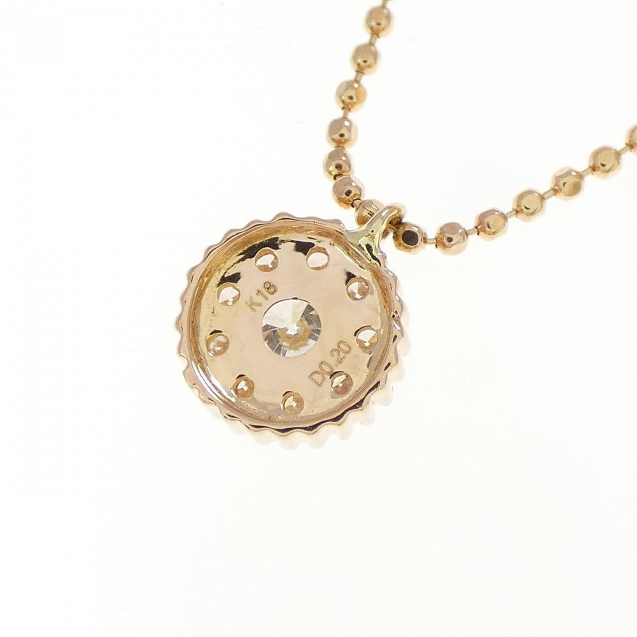 K18PG ダイヤモンド ネックレス 1.40CT
