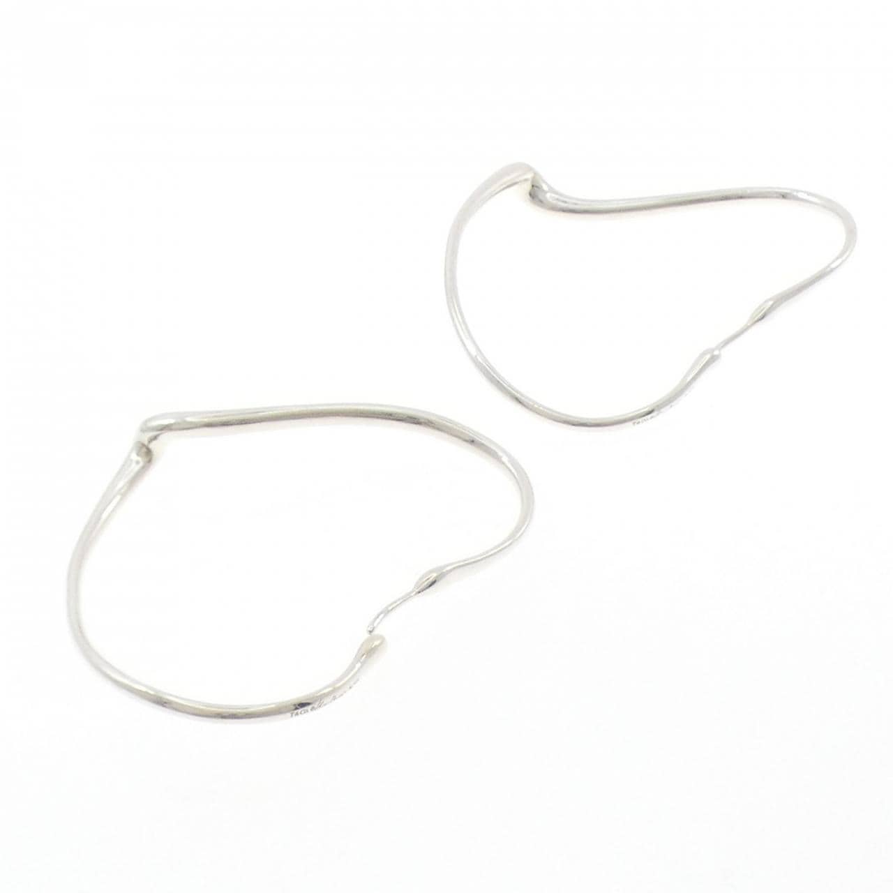 ティファニー オープン ハート フープ ピアス