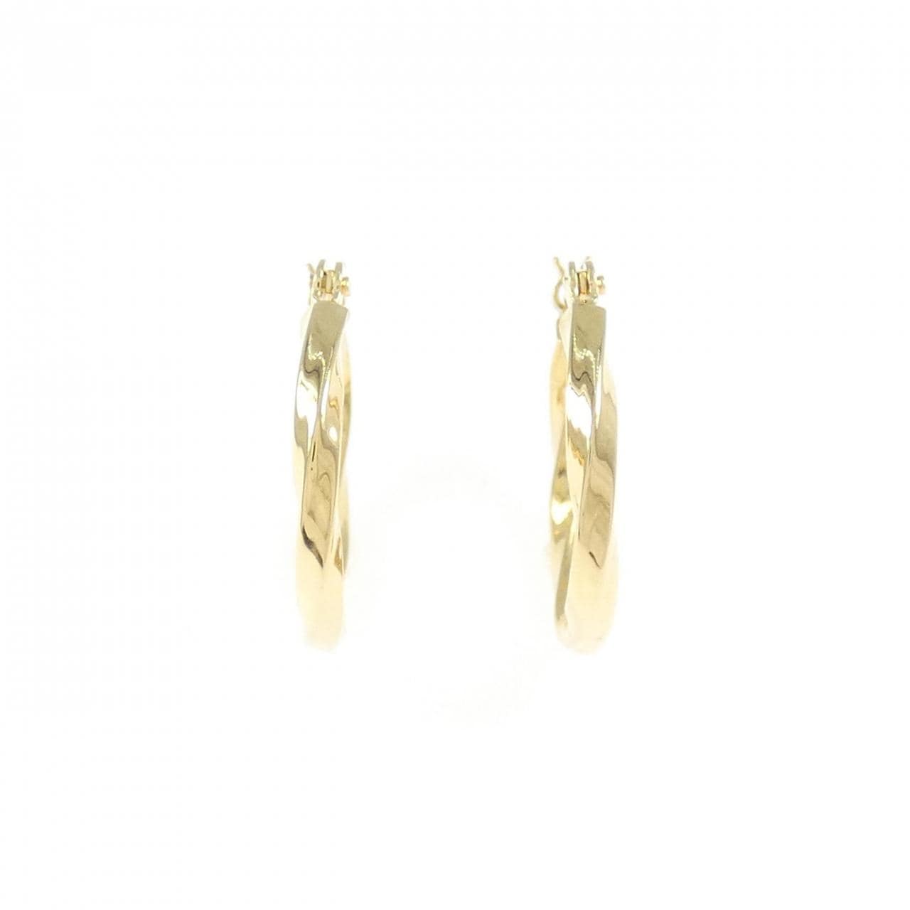 K18YG フープ ピアス