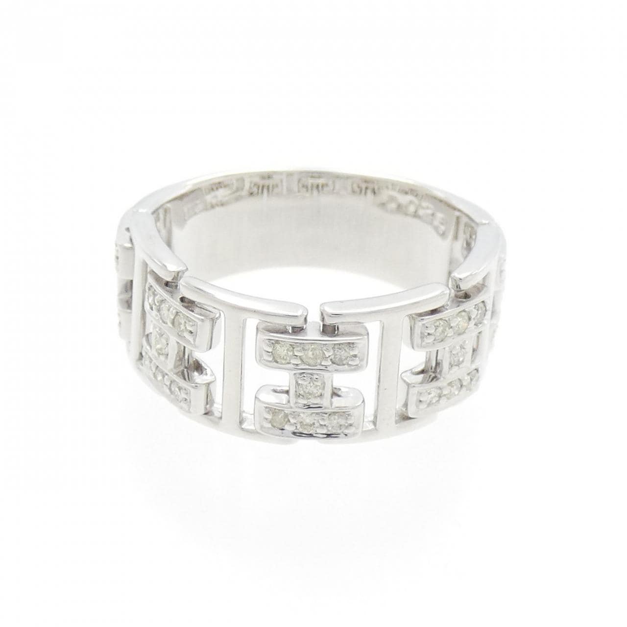 K18WG ダイヤモンド リング 0.25CT