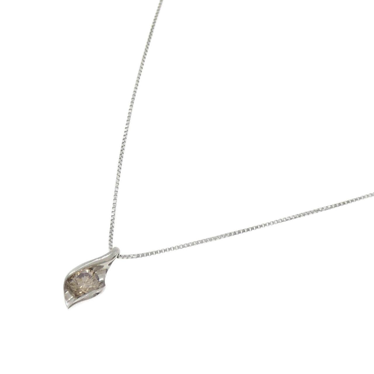 K18WG ダイヤモンド ネックレス 0.25CT