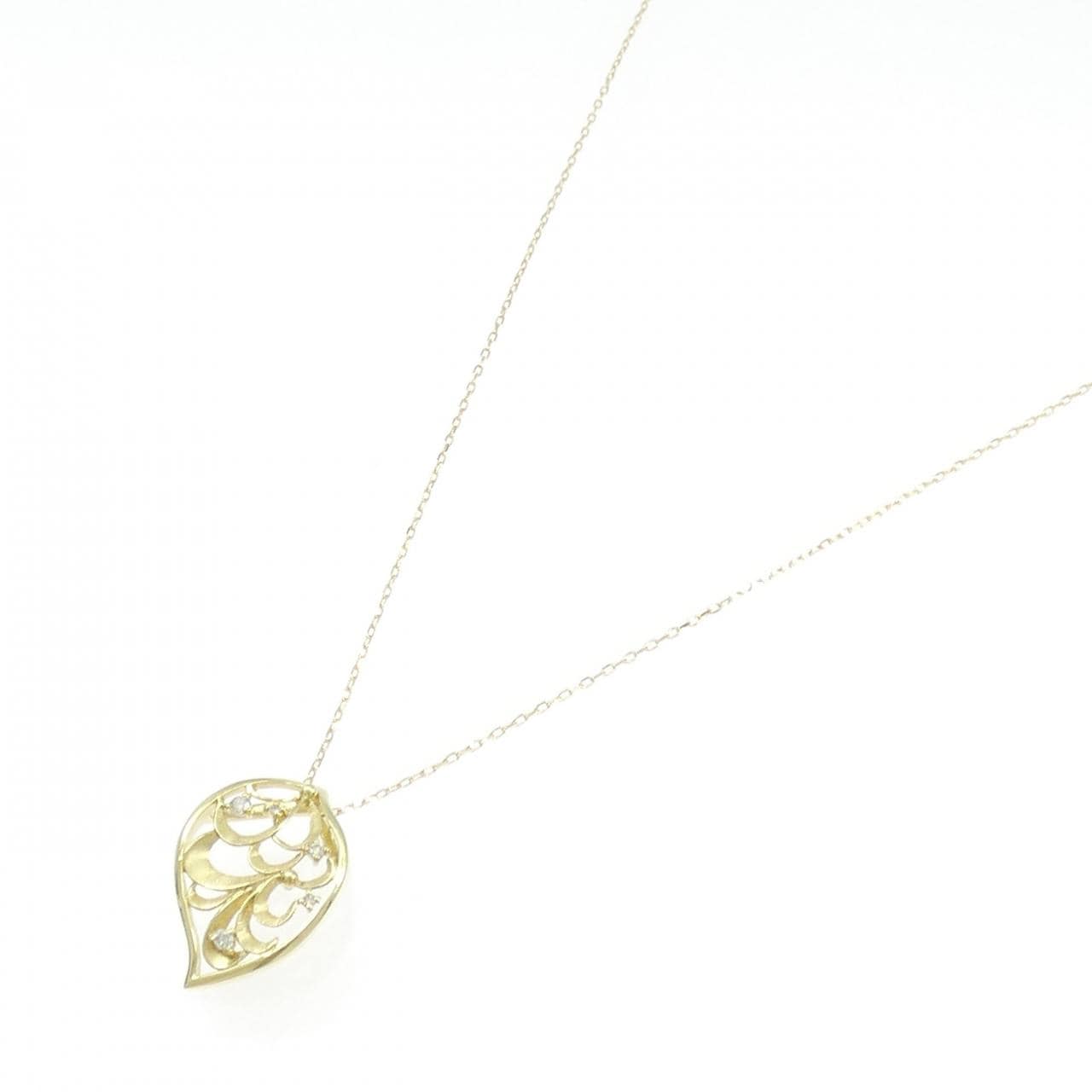 K18YG ダイヤモンド ネックレス 0.09CT