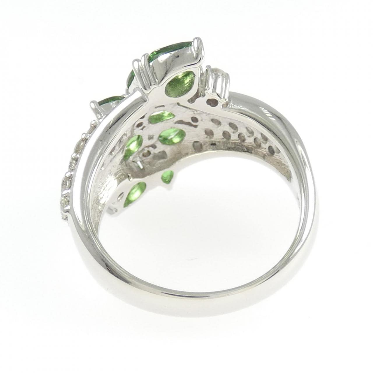 PT900 グリーンガーネット リング 1.52CT