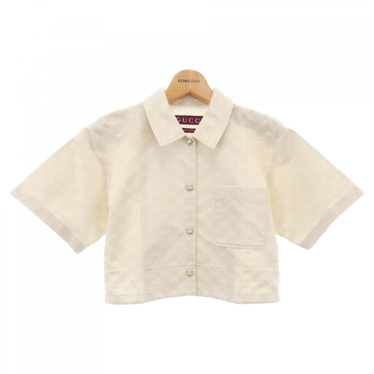 グッチ GUCCI GGコットンギャバジンシャツ 784901 ZAQUK S／Sシャツ