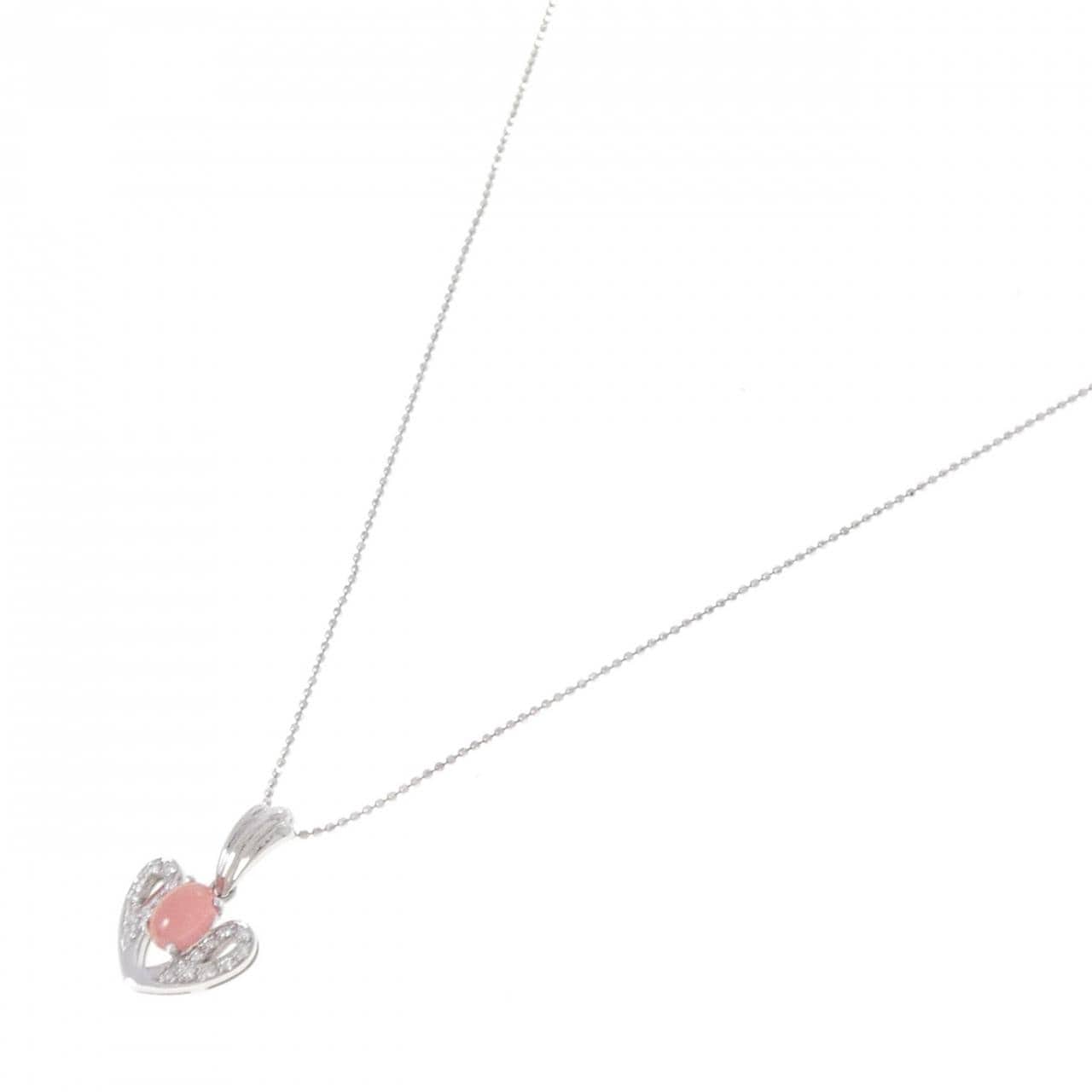 K18WG/750WG バスタマイト ネックレス 1.02CT