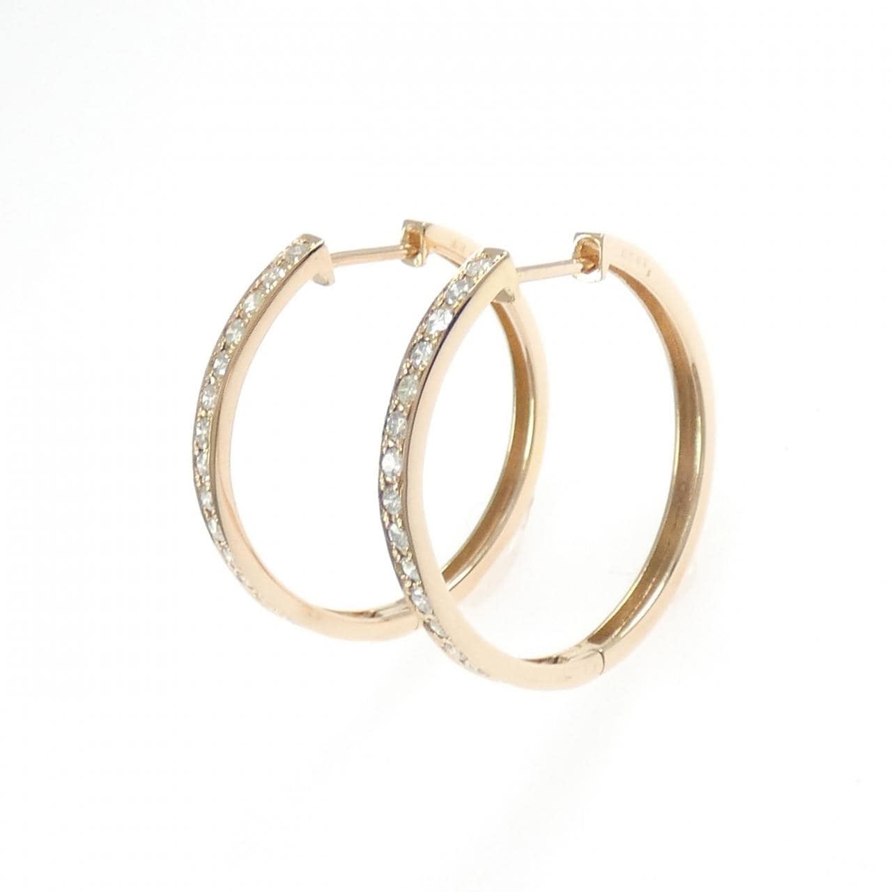 コメ兵｜K18PG ダイヤモンド フープ ピアス 0.50CT｜ジュエリー