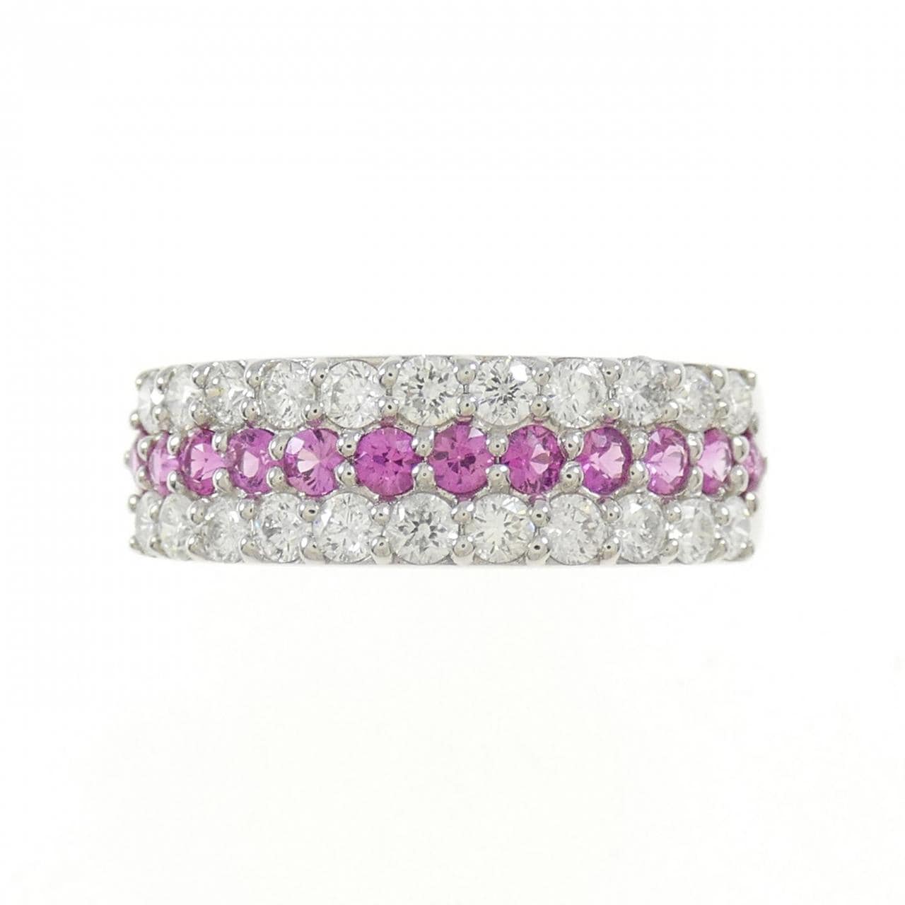 PT パヴェ ルビー リング 0.38CT