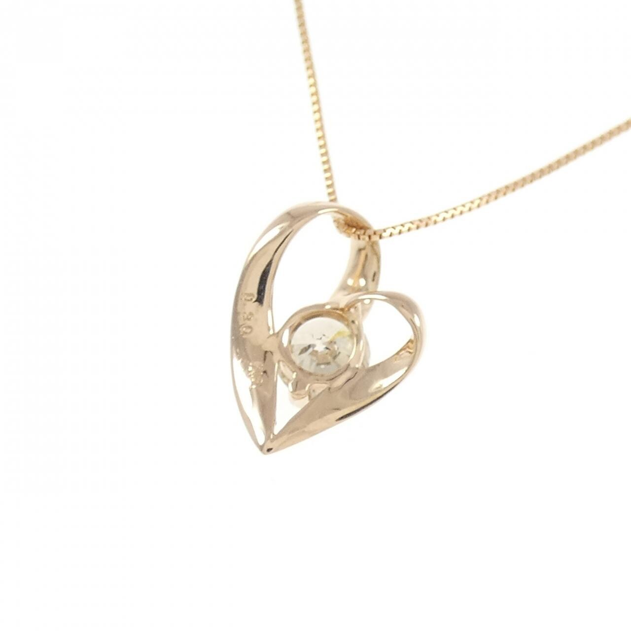 K18PG ダイヤモンド ネックレス 0.30CT