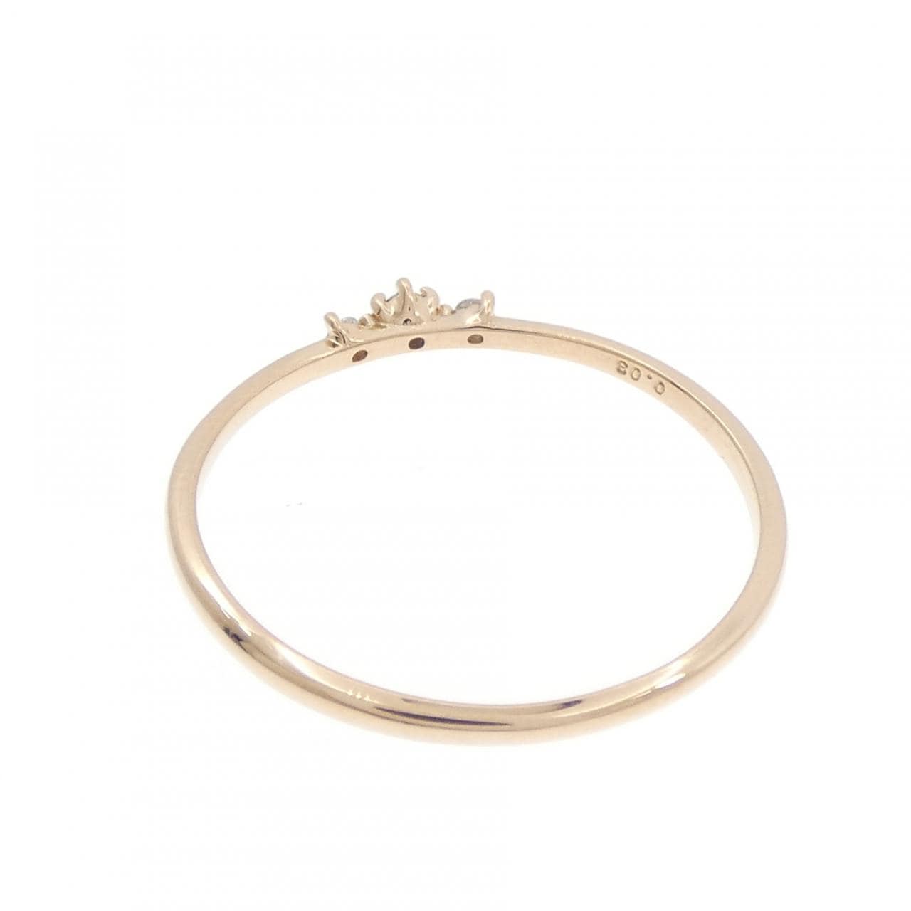 K18PG ダイヤモンド リング 0.03CT