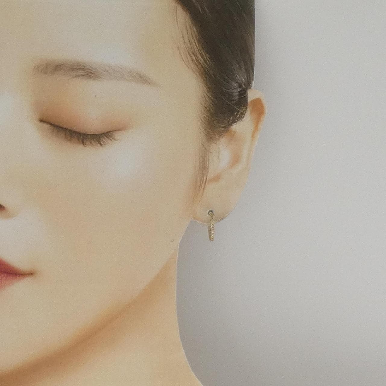 ジーエスティービー ダイヤモンド ピアス 0.12CT 片耳