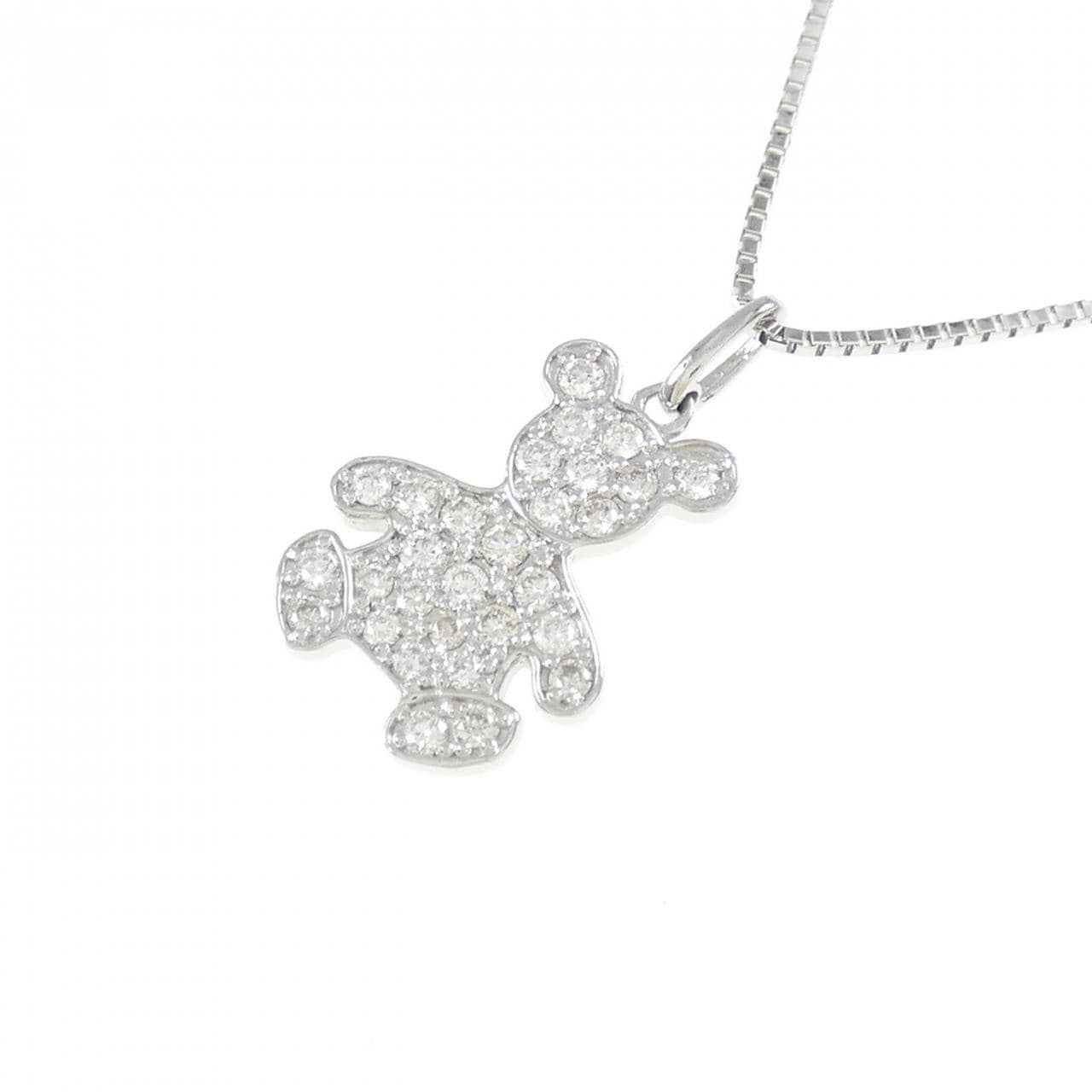PT950/PT850裸钻石项链 0.20CT