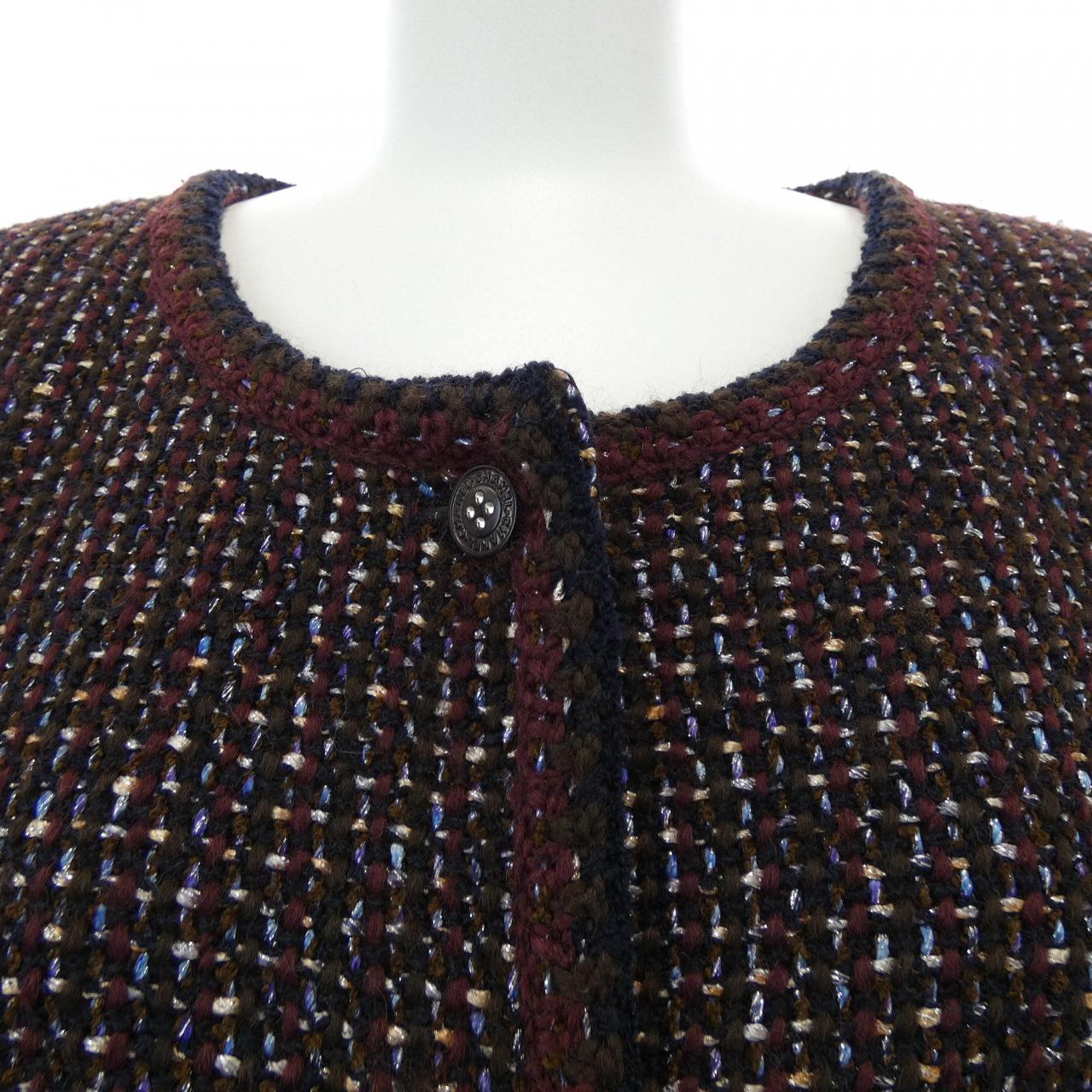 【ヴィンテージ】シャネル CHANEL P20021V11683 02A ノーカラージャケット