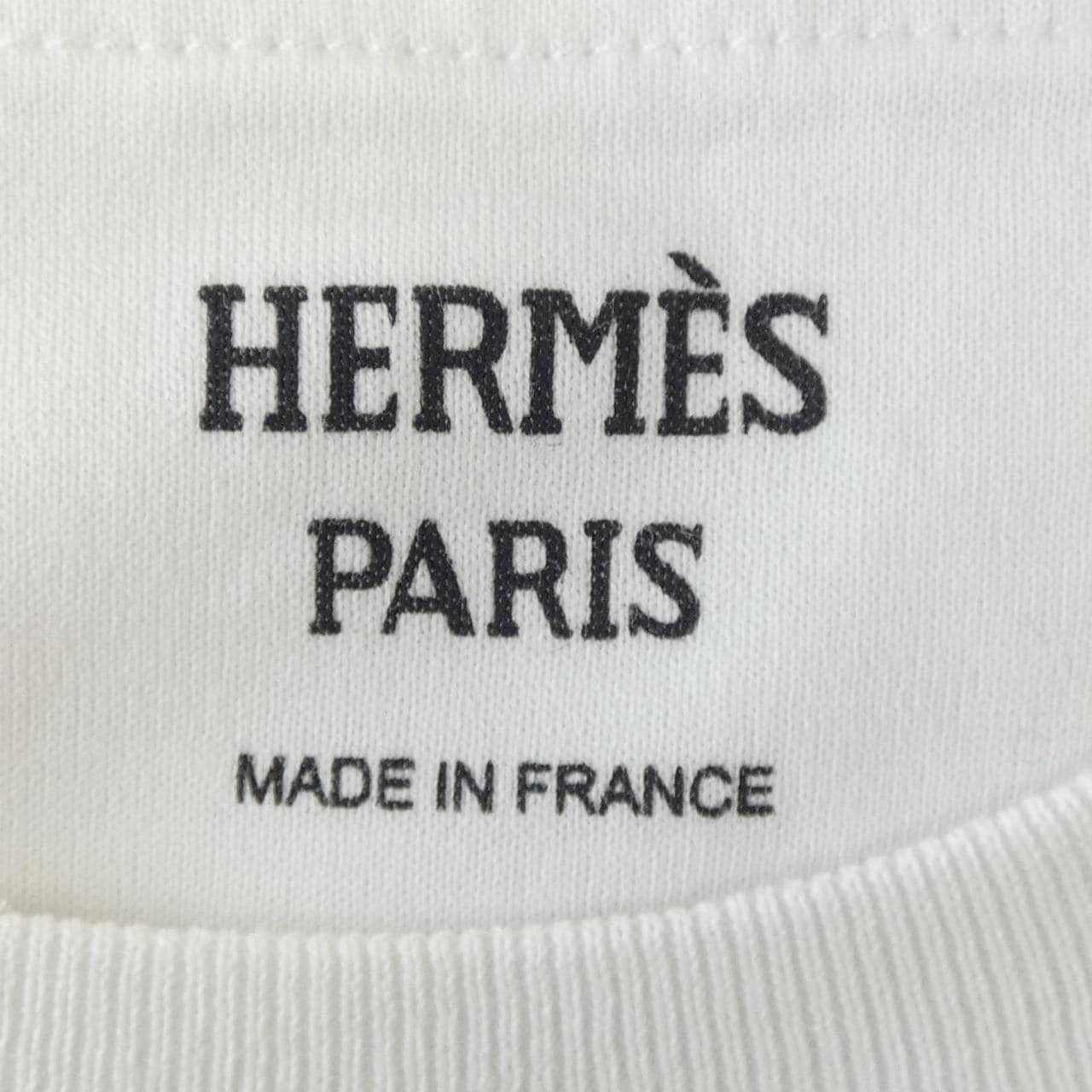 HERMES HERMES 漩涡花饰 2E4613DU T 恤