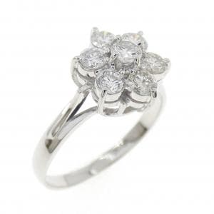 PT900 フラワー ダイヤモンド リング 0.51CT