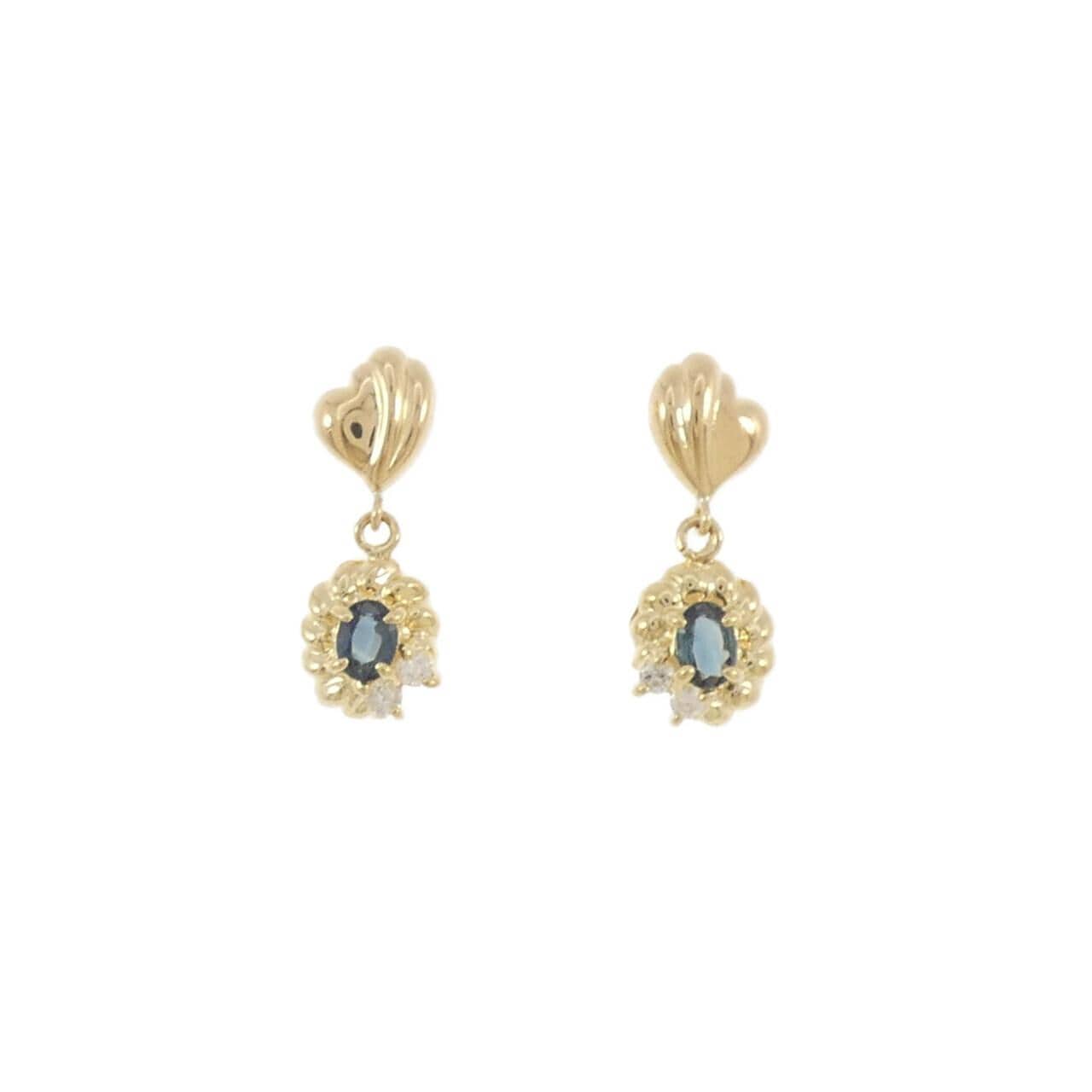 K18YG サファイヤ ピアス 0.32CT