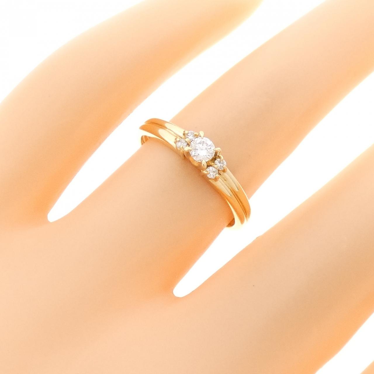 K18YG ダイヤモンド リング 0.15CT