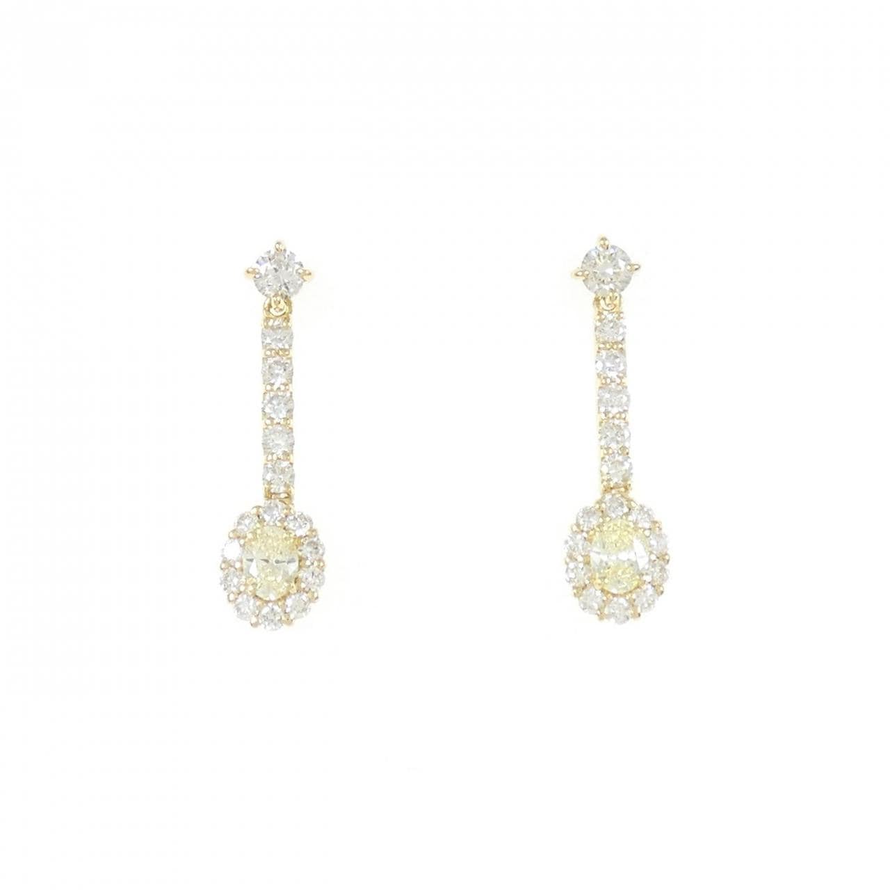 【新品】K18YG ダイヤモンド ピアス 0.60CT