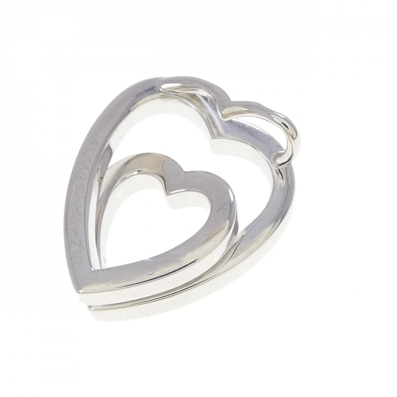 Cartier交錯心形吊墜