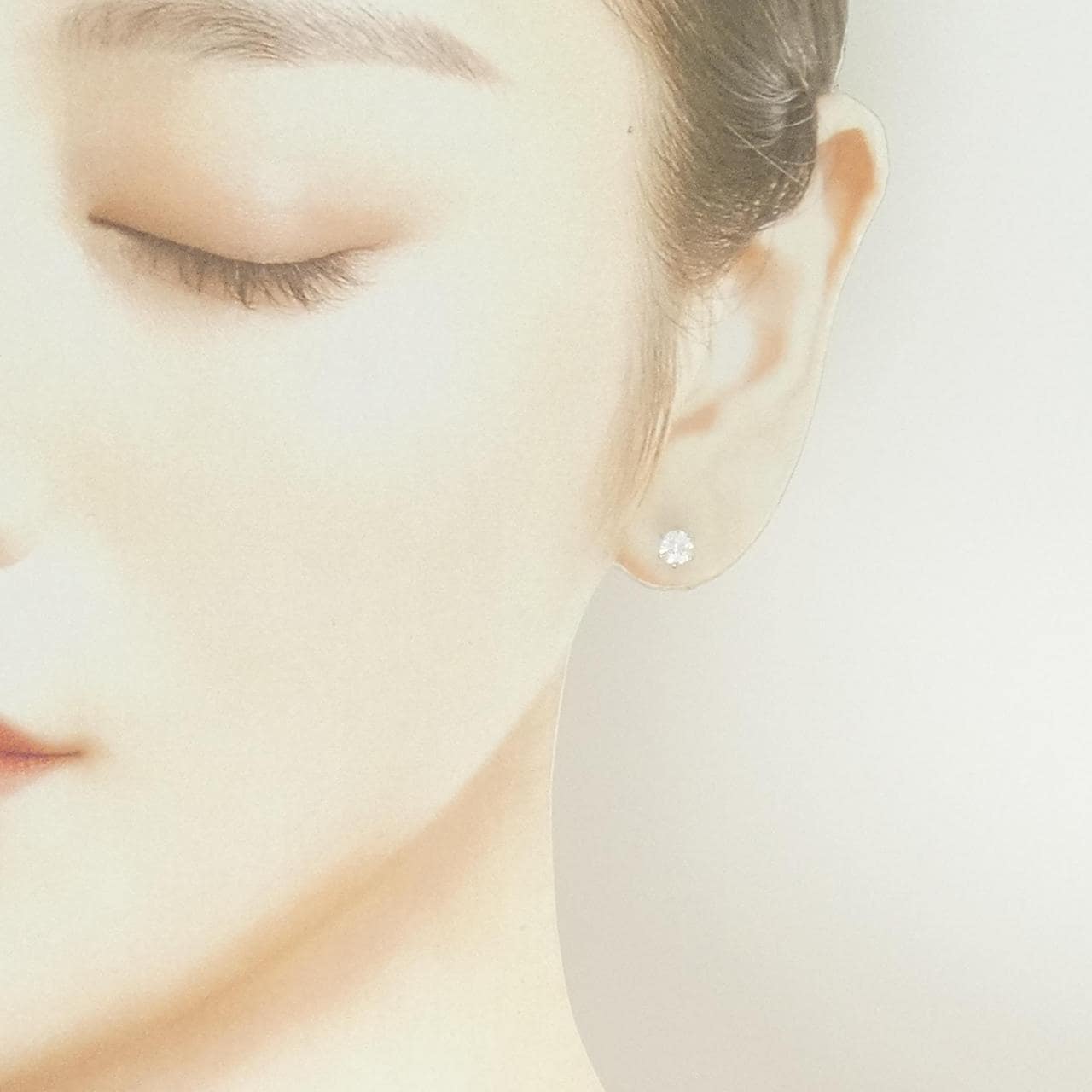 【リメイク】PT900/ST ダイヤモンド ピアス 0.311CT 0.315CT D VVS1-VVS2 VG