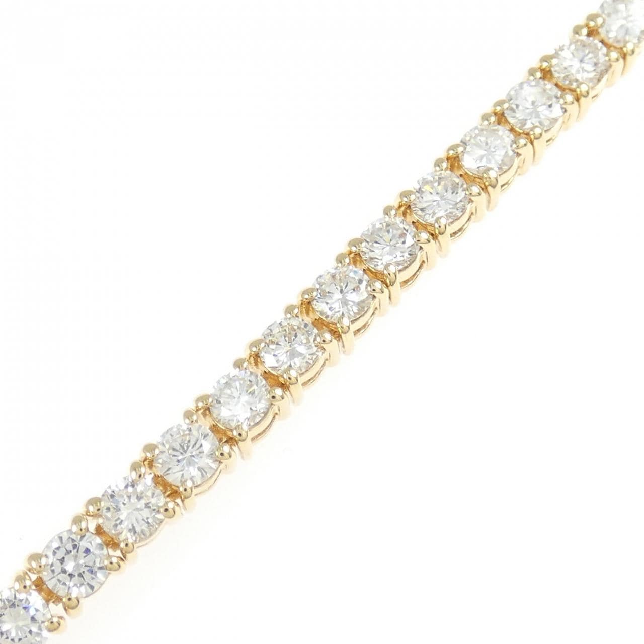 K18YG ダイヤモンド ブレスレット 5.00CT