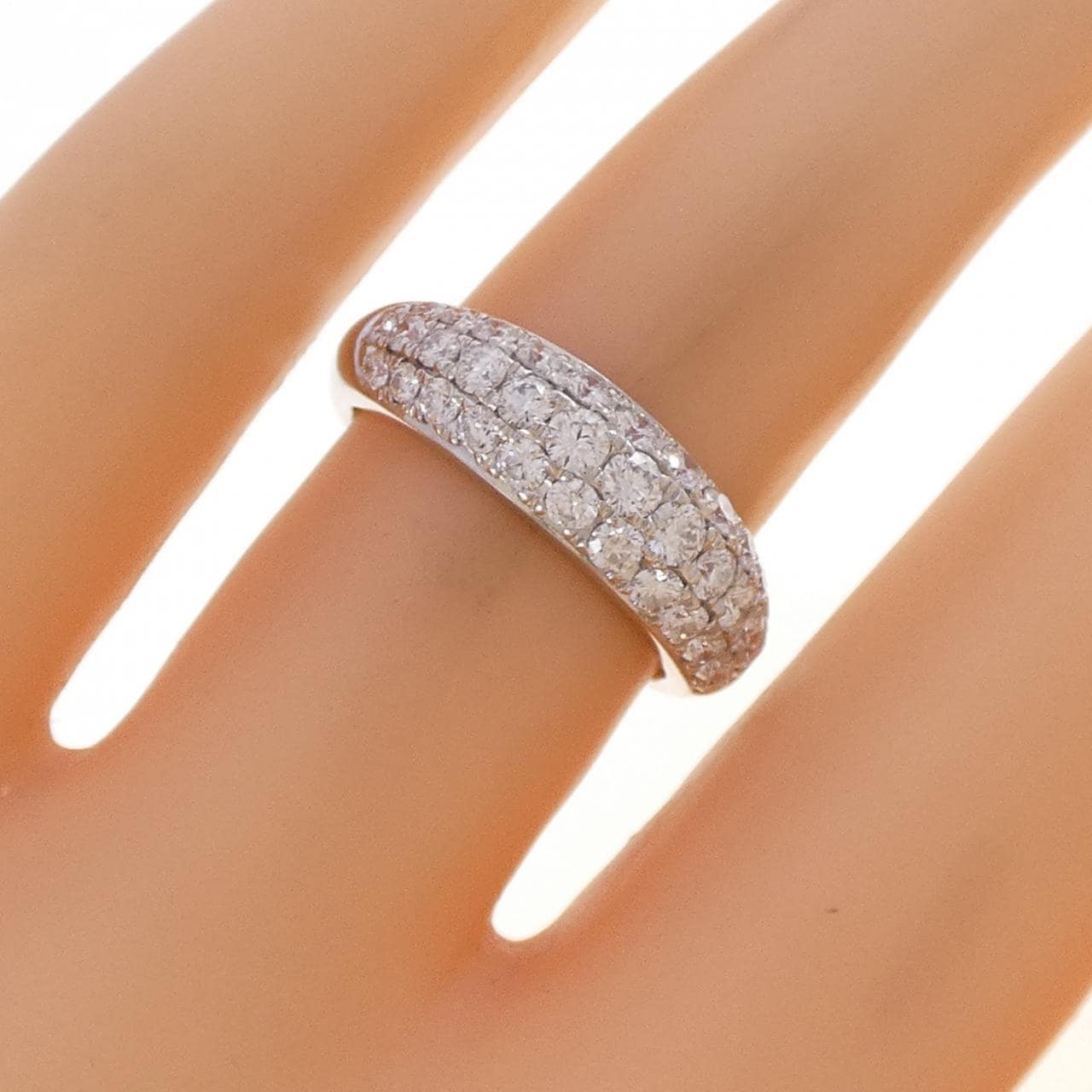 PT900 パヴェ ダイヤモンド リング 1.00CT