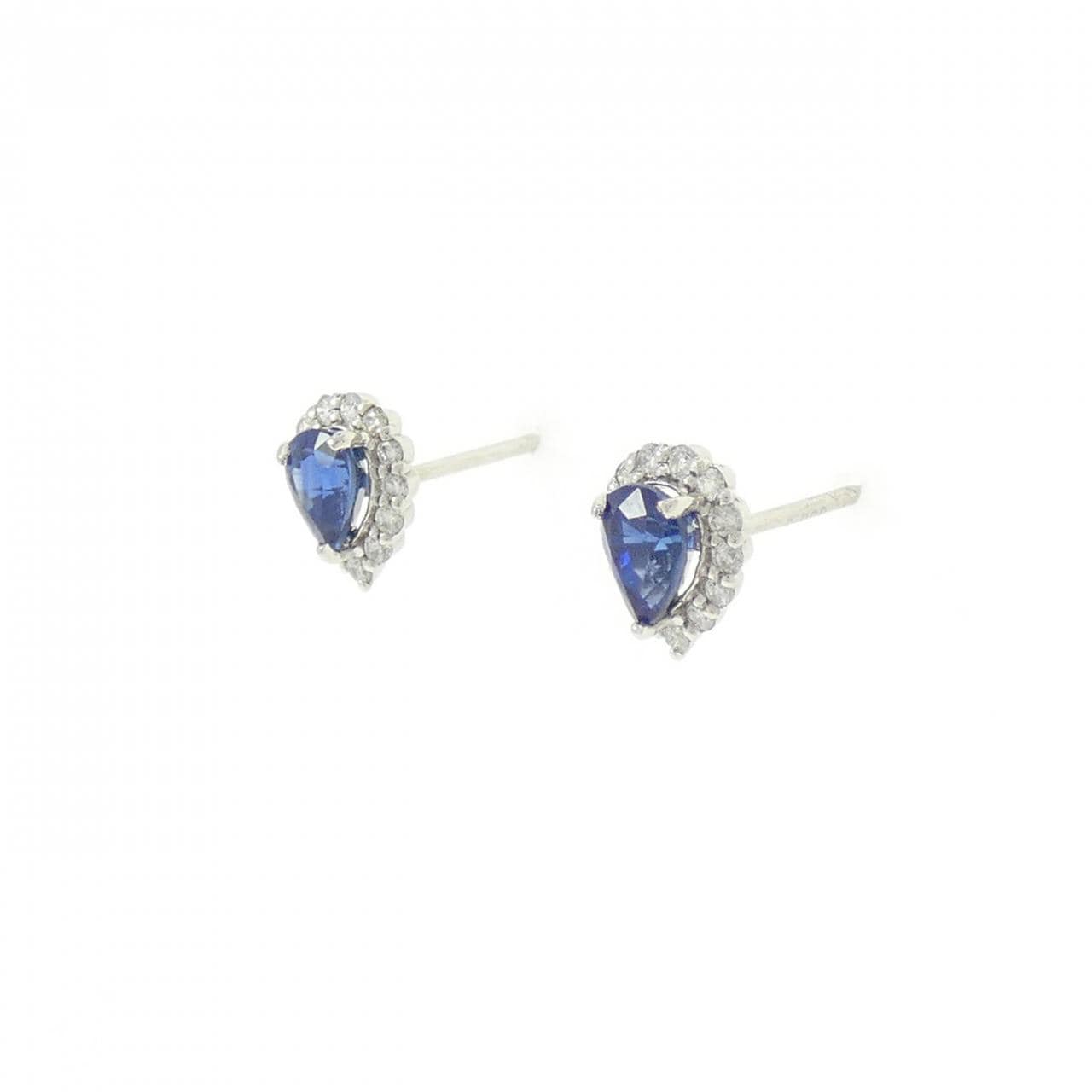 PT900 サファイヤ ピアス 0.64CT