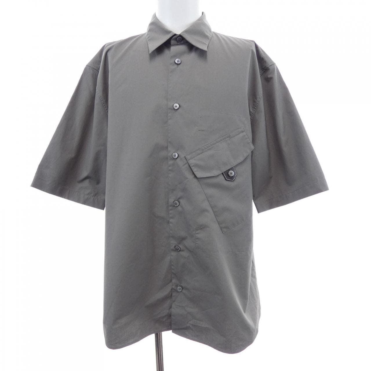 エルメス HERMES シャツ レザーディテール 656200H2 S／Sシャツ