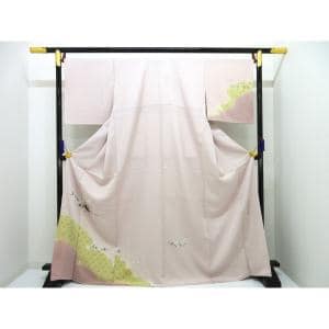 訪問着　岡山武子　友禅加工ボカシ染　身幅３Ｌ寸