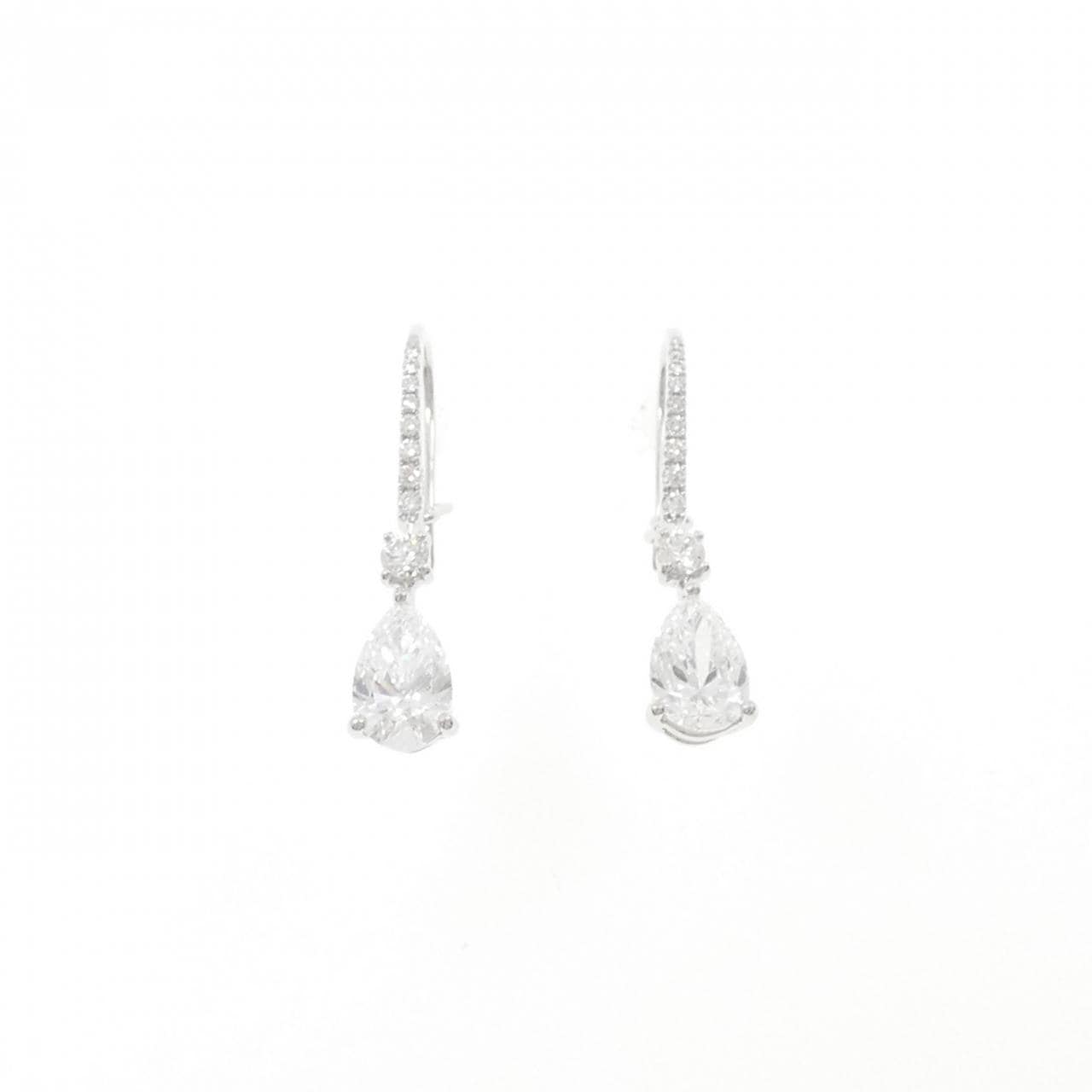 グラフ ダイヤモンド ピアス 1.01CT 1.01CT D VS2 ペアシェイプ
