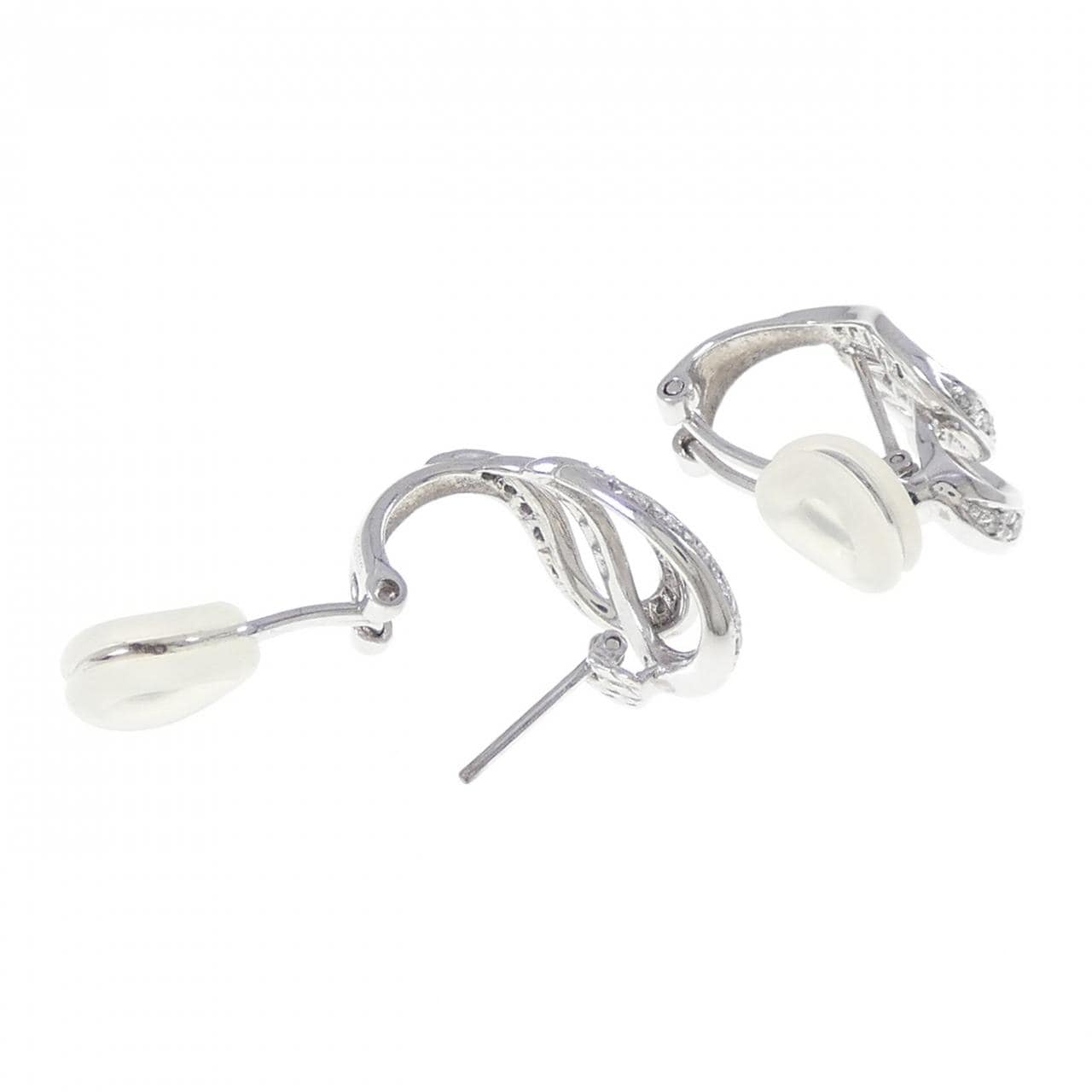 K18WG ダイヤモンド ピアス/イヤリング 0.40CT