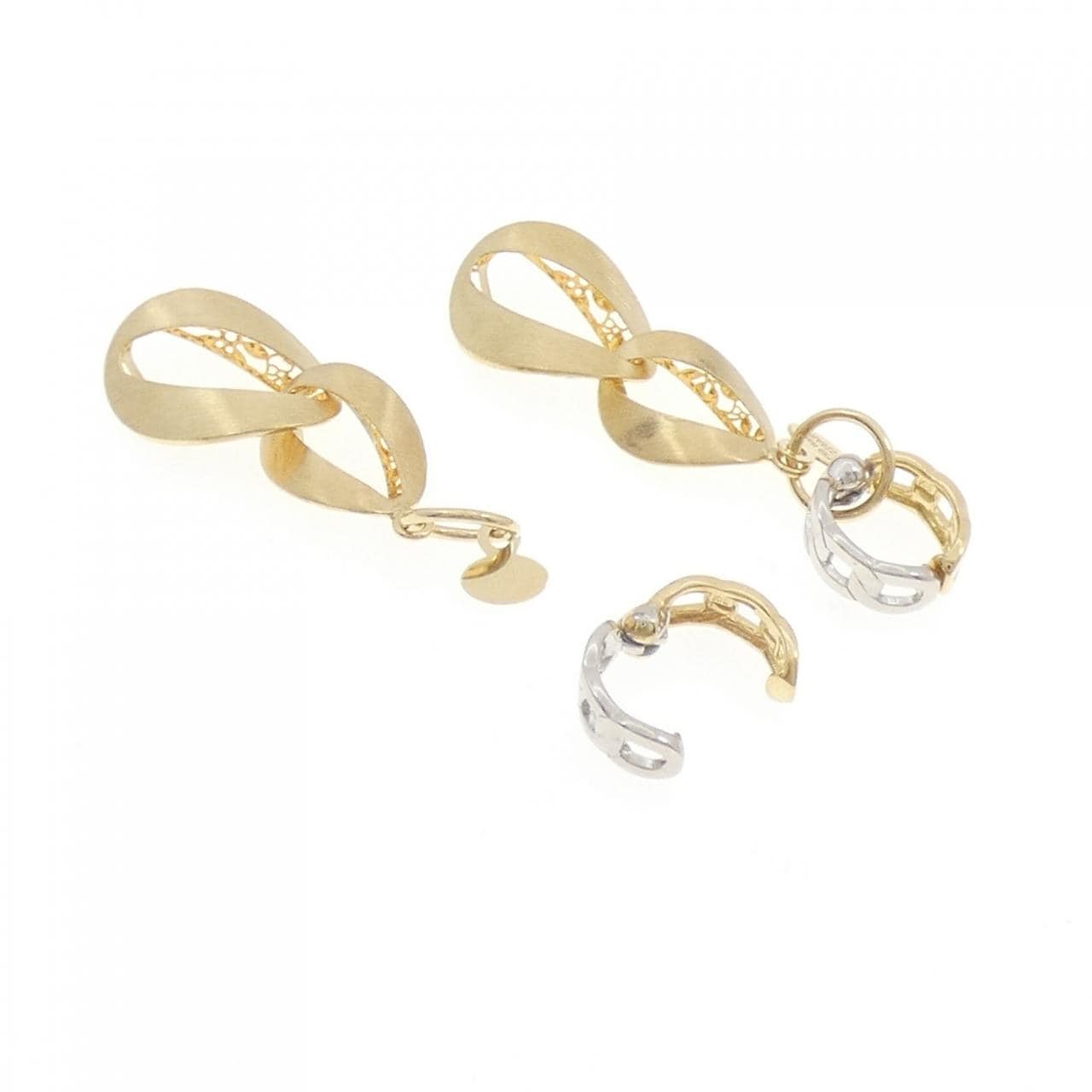 K18YG/K18WG/750YG イヤリング