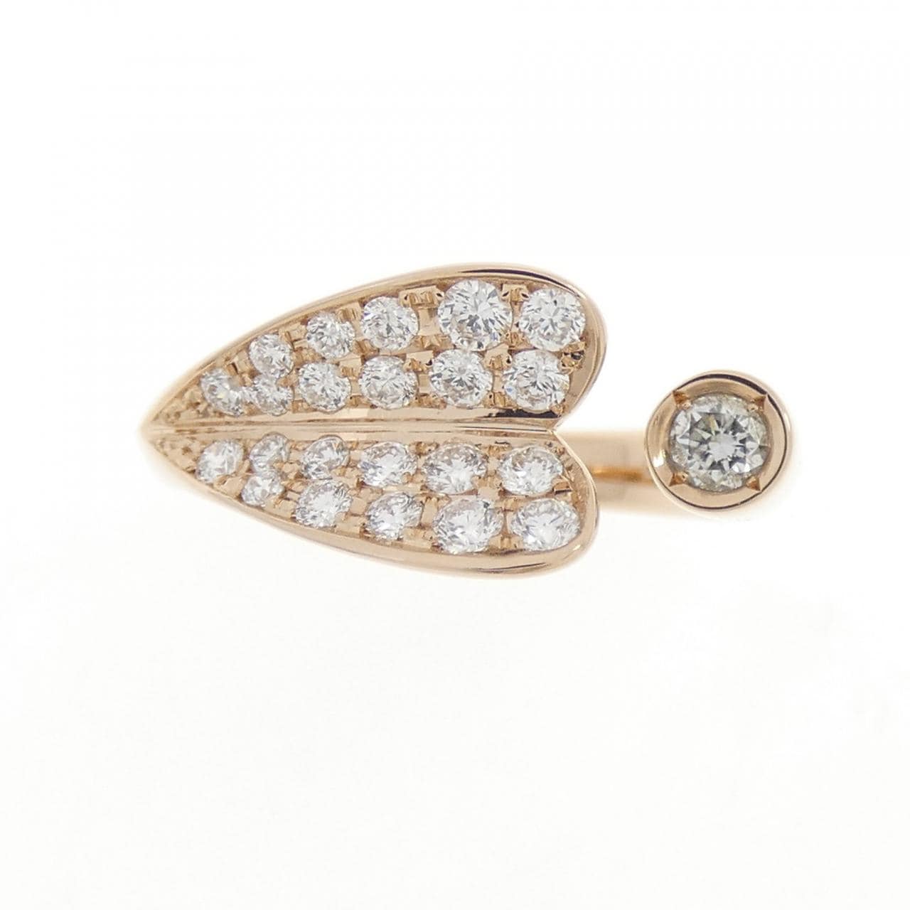 K18PG ダイヤモンド リング 0.40CT